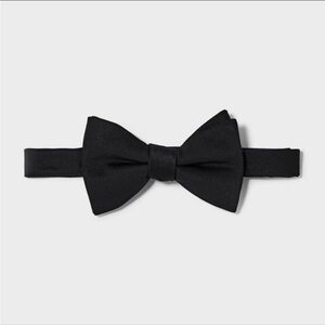 Goodfellow & Co Solid Satin Bow Tie - Black
